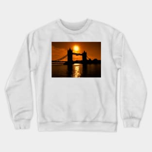 Sunrise Over Tower Bridge Crewneck Sweatshirt